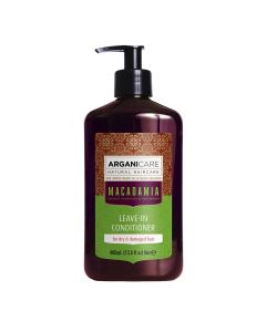 Arganicare Macadamia Leave-In Conditioner For Dry & Damaged Hair - Argan & Macadamia 400 Ml