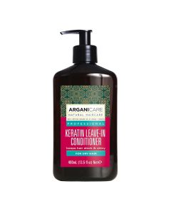 Arganicare Keratin Leave-In Conditioner For Dry Hair - Argan & Keratin 400 Ml