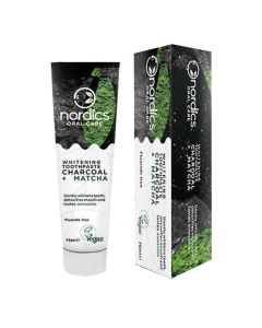 Nordics Charcoal Matcha Whitening Toothpaste 75Ml