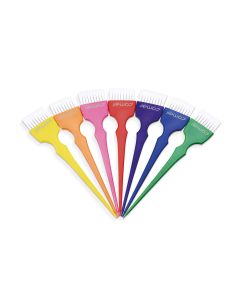 Comair Tinting Brushes Rainbow 7 Pcs Colored With White Soft