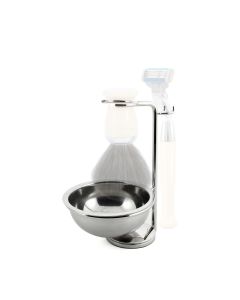 Edwin Jagger Stand For Razor, Shaving Brush And Soap Bowl, Chrome Plated