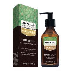 Arganicare Hair Serum For Dull, Very Dry & Frizzy Hair - Argan & Coconut 100 Ml
