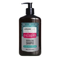 Arganicare Revitalizing Shampoo For Thin, Damaged & Brittle Hair - Argan & Collagen 400 Ml